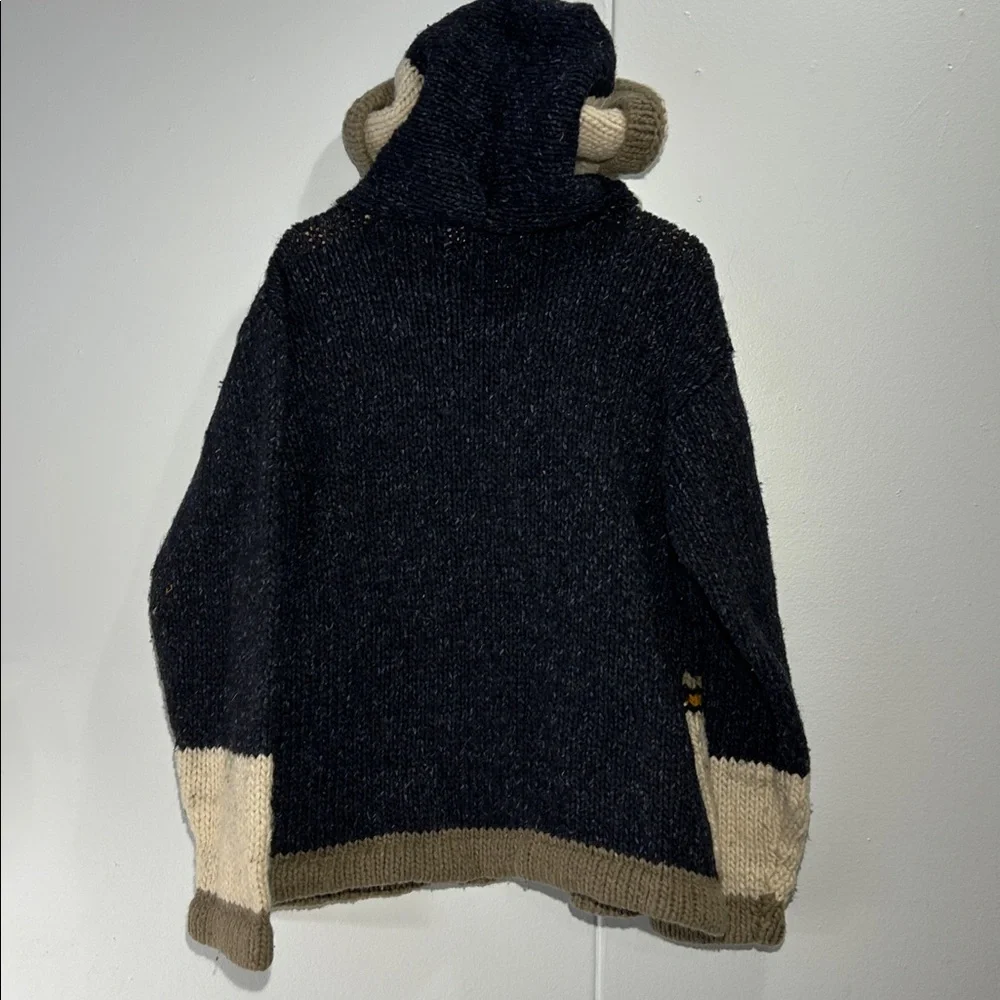 Earth Rugs wool sweater hooded jacket K00057